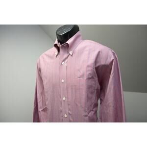 Brooks Brothers 1818 Dress Shirt Plaid Button Up Traditional Fit Mens Sz Medium